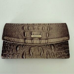 Brahmin Modern Checkbook Melbourne Leather Wallet